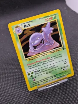 Muk 13/62 Fossil Set Holo Rare Pokemon WOTC Played - Image 2