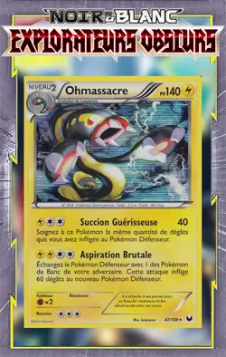 Ohmassacre Holo - NB05:Explorateurs Obscurs - 47/108 - Carte Pokemon Francaise - Image 1