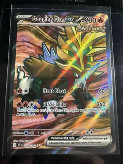 Gouging Fire EX 188/162 ⭐Full Art⭐ Pokemon TCG Temporal Forces - English JS - Image 1