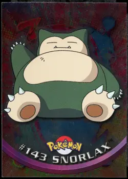 topps Pokemon TV Animation Edition Series 3 Holo Foil #143 Snorlax - Image 1