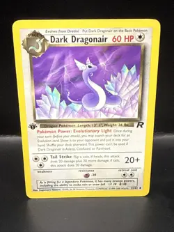 Pokemon Dark Dragonair 33/82 Team Rocket Regular 1st Edition - Image 2