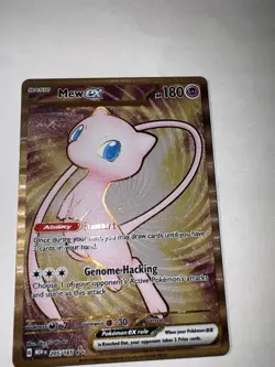Pokemon TCG Mew ex 151 Metal Card 205/165 Sv: Scarlet & Violet 151 METAL Promo - Image 1