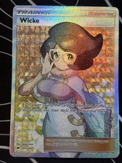 Pokemon Burning Shadows 147/147 Wicke Full Art Trainer Ultra Rare Sought After - Image 4