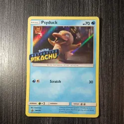 Psyduck SM199 Holo Detective Pikachu Stamp Promo Pokemon Card - STAMPED - Image 1