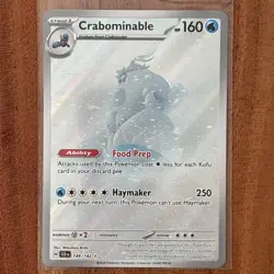 Pokemon TCG Crabominable Card 149/142 Illustration Rare, Stellar Crown NM - Image 1