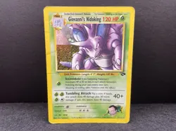 Giovanni's Nidoking 7/132 - Pokemon TCG Gym Challenge - Holo - DMG - Image 1
