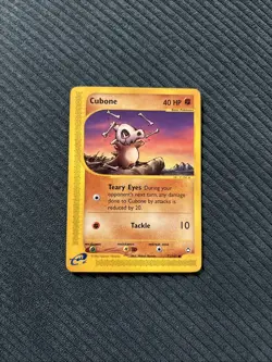 Pokemon TCG Aquapolis Cubone Card Regular, Common, 72/147 - Image 1