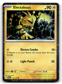 Electabuzz - (Cosmos Holo) 125/165 Holo Promo Miscellaneous Cards & Products LP - Image 1