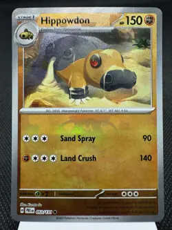 Hippowdon 053/131 - Master Ball Holo - Prismatic Evolutions Pokemon Card MINT - Image 1