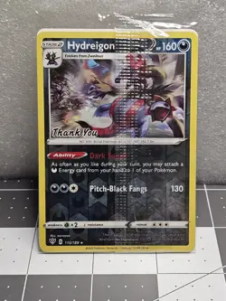 Pokemon | Hydreigon | *Sealed* | [Thank You] Stamped Promo Card | Reverse Holo - Image 1