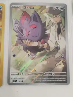 Pokemon N's Zorua Promo/Stunfisk Illustration Rare/Full Art Holo Cards - Image 3