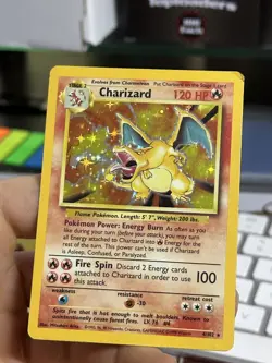 #6 Charizard 4/102 Base Set 1999 Holo Rare WOTC Pokemon Card TCG - Image 4