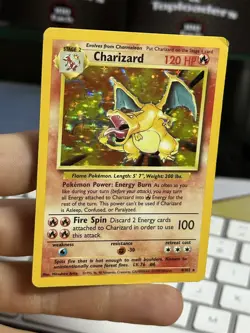 #6 Charizard 4/102 Base Set 1999 Holo Rare WOTC Pokemon Card TCG - Image 5