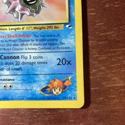 Misty’s Cloyster 29/132 Gym Heroes Regular Rare Pokemon Card - Image 5