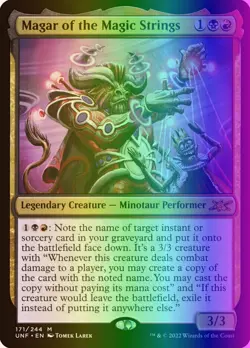 MTG Magic the Gathering Magar of the Magic Strings (171/689) Unfinity LP FOIL - Image 1
