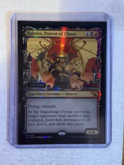 MTG Magic The Gathering - Rakdos, Patron of Chaos - MKM - SERIALIZED 219/250 - Image 1