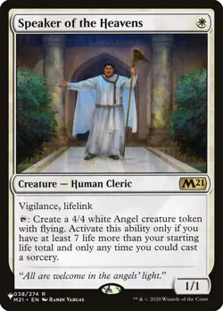 MTG Magic the Gathering Speaker of the Heavens (510/2851) The List LP - Image 1
