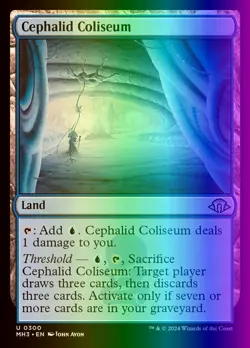 MTG Magic the Gathering Cephalid Coliseum (300/703) Modern Horizons 3 LP FOIL - Image 1