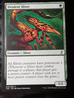 Virulent Sliver , Time Spiral Remastered , NM , MTG , FREESHIPPING - Image 1