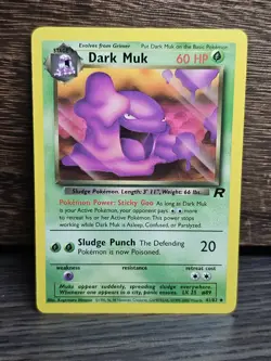 Pokemon Card Dark Muk 41/82 Uncommon Team Rocket WoTC LP - Image 1