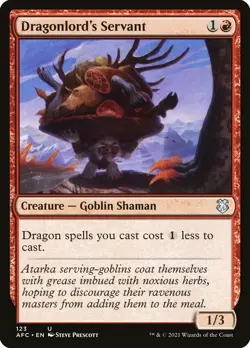 Dragonlord's Servant (123/359) Adventures in the Forgotten Realms Commander LP - Image 1
