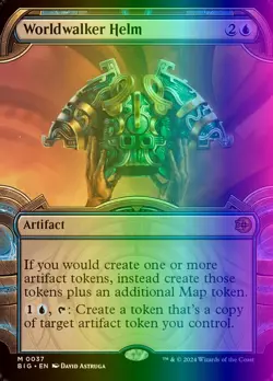 MTG Magic the Gathering Worldwalker Helm (37/102) The Big Score LP FOIL - Image 1