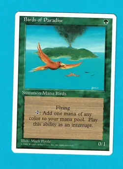 BIRDS OF PARADISE (NM) 4th Edition MTG Magic The Gathering VTG 1995 - Image 1