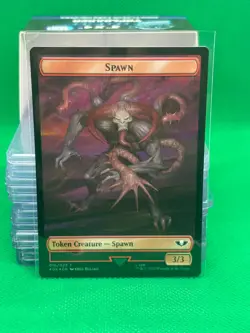 Blue Horror // Spawn - Warhammer 40k - Surge Foil - MTG - Damaged - Image 1