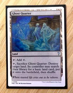 Ghost Quarter - FANTASTIC Condition - (White Border) Mystery Booster 2 Reg MTG - Image 1