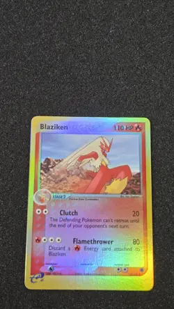 Blaziken EX Ruby and Sapphire Card 15/109 Reverse Holo Rare LP -Pokemon TCG - Image 1