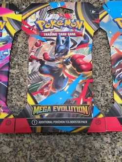 Pokemon Mega Evolution Sleeved Booster Packs Sealed Set of 4 + Scizor ex 195/162 - Image 3
