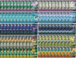 100 Lot Gem Pack V RR Pokemon Chinese Card Umbreon Gengar Eevee Sylveon #A6 -SQ - Image 1