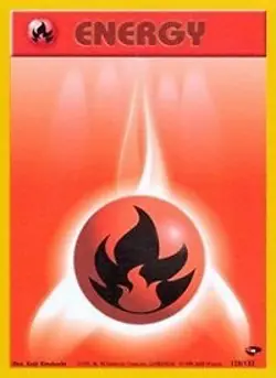 Pokemon Fire Energy (128/133) Gym Challenge LP - Image 1