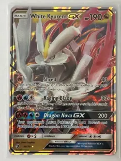 White Kyurem GX 48/70 Dragon Majesty Holo nm Pokemon TCG - Image 1