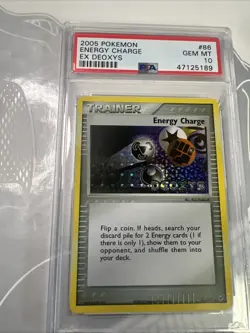 Pokemon Energy Charge EX Deoxys Reverse Holo #86 PSA 10 Gem Mint - Image 1