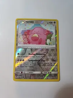 2018 Pokemon 152/214 Chansey Lost Thunder Reverse Holo NM - Image 1