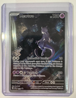 2023 Pokemon TCG Mewtwo 052 Full Art Black Star Promo Scarlet & Violet 151 NM - Image 1