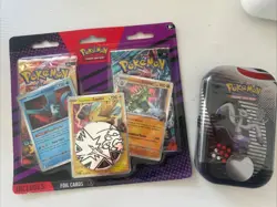 Pokemon TCG: Articulo, Zapdos & Tyranitar with 2 Booster Packs & Coin Plus Tin - Image 1