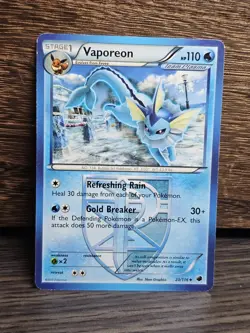 VAPOREON 20/116 PLASMA FREEZE NON HOLO POKEMON TCG LP - Image 1