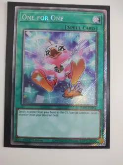 One for One (Alternate Art) (Platinum Secret Rare) RA03-EN056 - Image 1