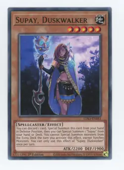 Yugioh Supay, Duskwalker LDS3-EN051 Common 1st Edition NM - Image 1