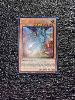 Yugioh! Timaeus the United Dragon MP23-EN003 Prismatic Secret Rare 1st NM - Image 1
