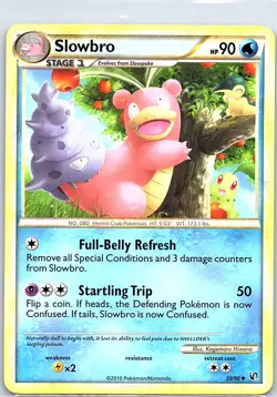 Slowbro 38/90 Non Holo Undaunted - Pokemon Card - NM - Image 1