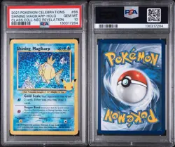 Pokemon Shining Magikarp Holo Card 66/64 Celebrations Classic Collection PSA 10 - Image 3