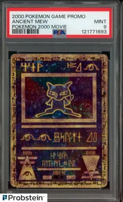 2000 Pokemon Game Promo Movie Ancient Mew PSA 9 MINT - Image 1