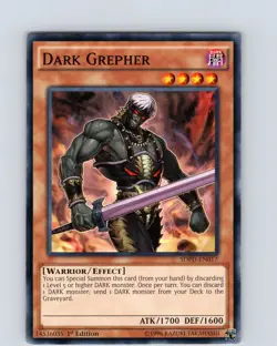 Yu-Gi-Oh TCG Dark Grepher SDPD-EN017 1st Edition Regular Common Card NM - Image 1