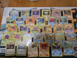 VINTAGE Pokemon 1st Edition Fossil 31 Cards Near COMPLETE COMMON UNCOMMON - Image 1