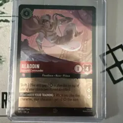 Disney Lorcana, Aladdin Intrepid Commander, Promo Card, 9/P2 - Image 1