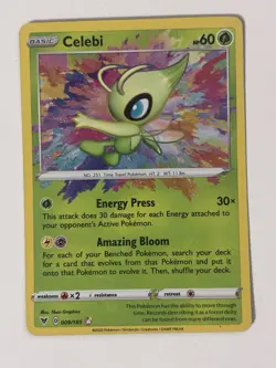 Celebi - 009/185 - Pokemon Vivid Voltage Sword & Shield Amazing Rare Card NM - Image 1
