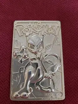 Genetic Pokemon Evolution Mewtwo 23K Gold Card Nintendo 1999 NO CASE - Image 1